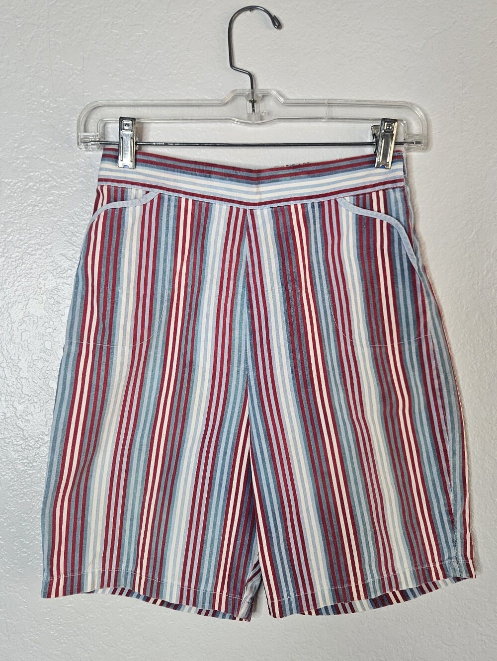 Vintage Candy Striped Bermuda Shorts